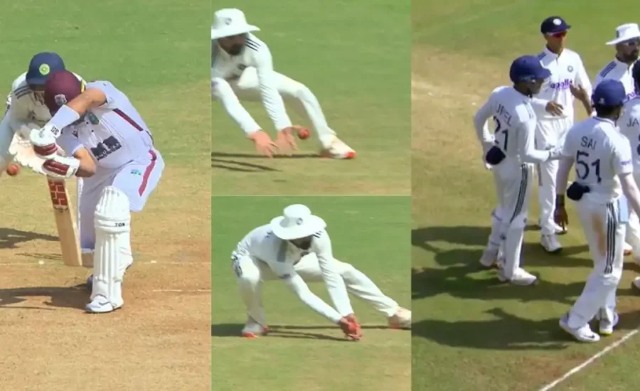 KL Rahul plucks a sharp catch to dismiss Brandon King on Day 3 of IND vs WI first Test