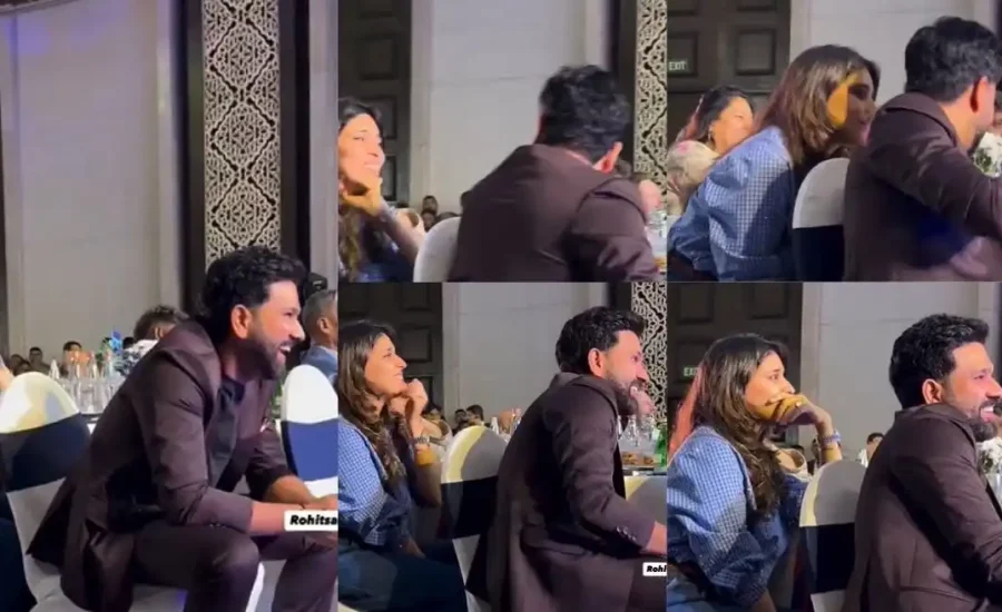 Rohit Sharma and Ritika Sajdeh’s adorable chemistry steals the limelight at CEAT Cricket Awards 2025