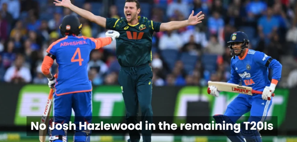AUS vs IND: Here’s why Australia seamer Josh Hazlewood will miss the remaining T20I series against India